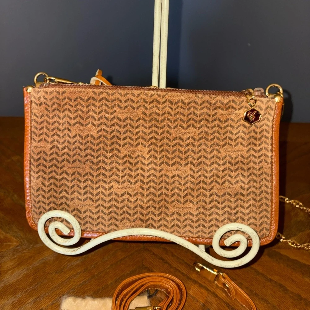 Caggiano Vintage Suede Shoulder Bag